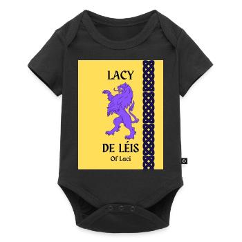 Lacy Cognome - Body Premium a maniche corte per neonati  - nero - Fronte