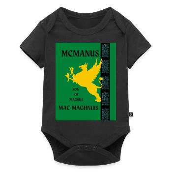 Mcmanus Cognome - Body Premium a maniche corte per neonati  - nero - Fronte