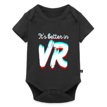 It's Better In Vr - Virtual Reality - Baby Premium short-sleeve bodysuit - black - Front