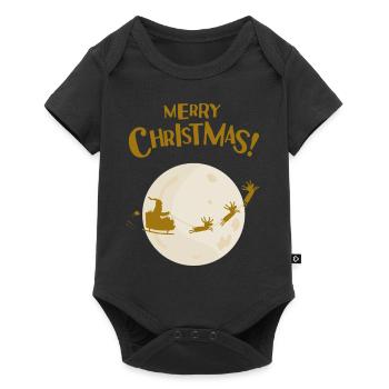 T-shirt de Noël pour de belles fêtes en famille. - Body à manches courtes Premium Bébé - noir - Devant