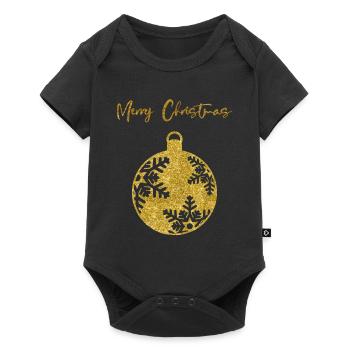 T-shirt de Noël pour de belles fêtes en famille. - Body à manches courtes Premium Bébé - noir - Devant