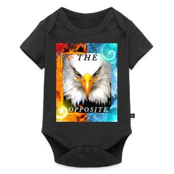 Adler Design - Baby Premium Kurzarmbody - Schwarz - Vorne