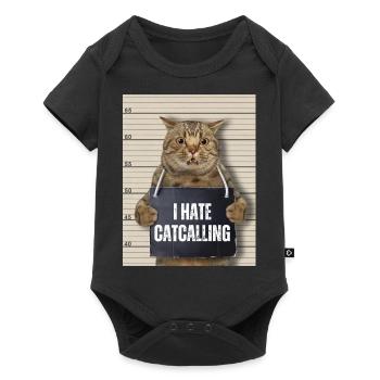 Ich hasse Catcalling - Baby Premium Kurzarmbody - Schwarz - Vorne