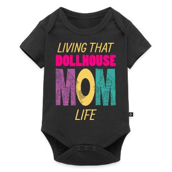 Vivre cette maison de poupée Maman Vie Puppenhaus - Body à manches courtes Premium Bébé - noir - Devant