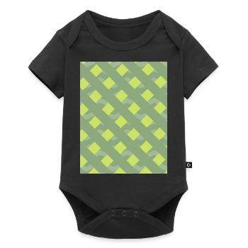 Lignes vertes - Body à manches courtes Premium Bébé - noir - Devant