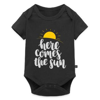Here comes the sun - Body à manches courtes Premium Bébé - noir - Devant