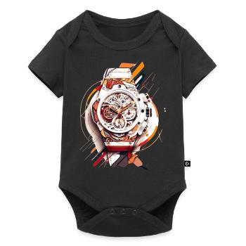 Watch collectors love old chronographs as watches - Baby Premium short-sleeve bodysuit - black - Front