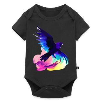 Budgerigar cockatiel bird owner bird - Baby Premium short-sleeve bodysuit - black - Front
