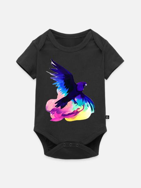 Budgerigar cockatiel oiseau propriétaire oiseau - Body à manches courtes Premium Bébé - noir