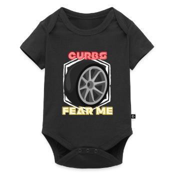 Les freins me craignent - Body à manches courtes Premium Bébé - noir - Devant
