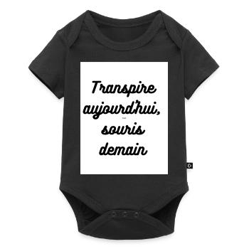 sport - Body à manches courtes Premium Bébé - noir - Devant