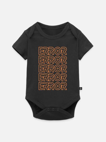 Error - Baby Premium Kurzarmbody - Schwarz