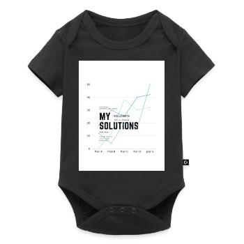 Diagramme Mes solutions - Body à manches courtes Premium Bébé - noir - Devant