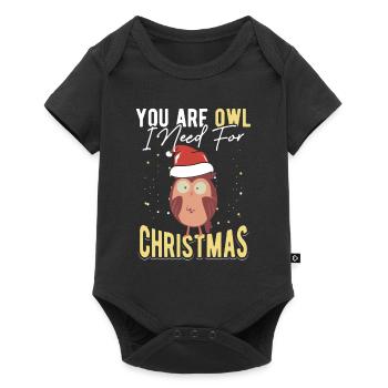 You Are Owl I Need For Christmas Owl Enthusiast - Baby Premium short-sleeve bodysuit - black - Front