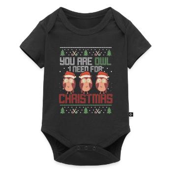 Owl Enthusiast You Are Owl I Need For Christmas - Baby Premium short-sleeve bodysuit - black - Front
