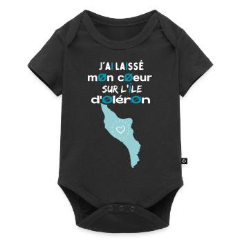 Jai laissé mon cœur à l'île d'Oléron 1 - Body à manches courtes Premium Bébé - noir - Devant