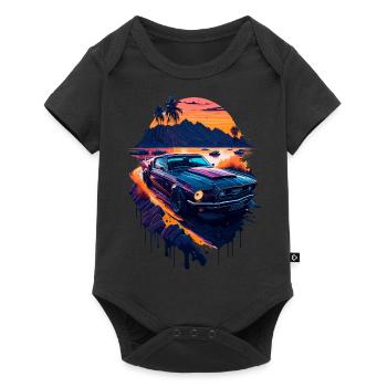Classic sports car - Baby Premium short-sleeve bodysuit - black - Front