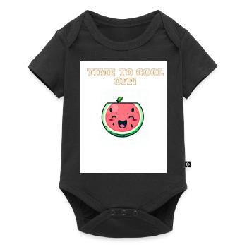 Kawaii watermelon - Baby Premium short-sleeve bodysuit - black - Front