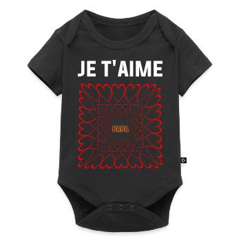 I love you, Dad - Baby Premium short-sleeve bodysuit - black - Front