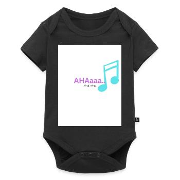 T-shirt .. AHAaaa.. - Body à manches courtes Premium Bébé - noir - Devant