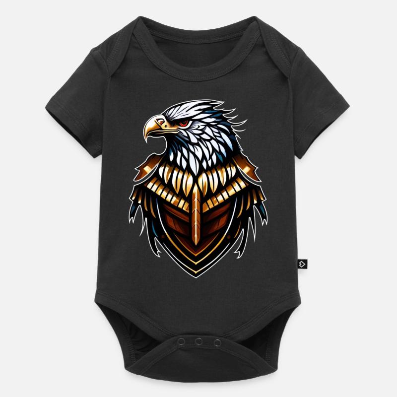 Eagle Emblem Logo - Baby Premium short-sleeve bodysuit - black