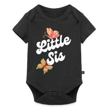 Little Sis - perfect for the little sister - Baby Premium short-sleeve bodysuit - black - Front