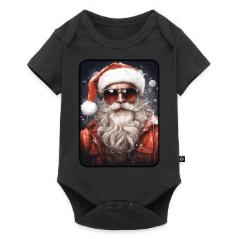 Cool Santa Claus - Baby Premium short-sleeve bodysuit - black - Front