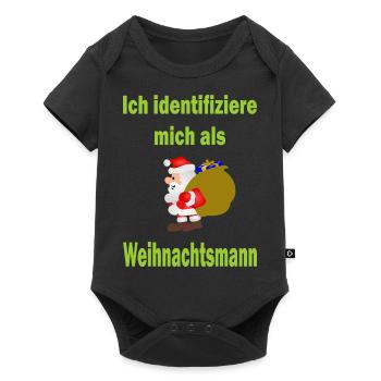 Weihnachtsmann Identität - Version 2 - Baby Premium Kurzarmbody - Schwarz - Vorne