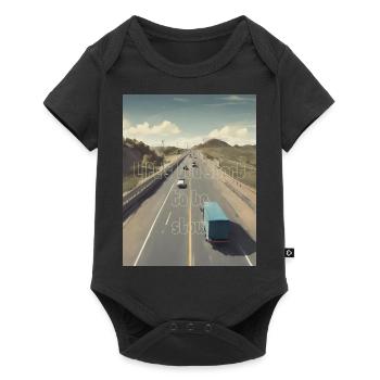 Life s too short to be slow - Baby Premium Kurzarmbody - Schwarz - Vorne