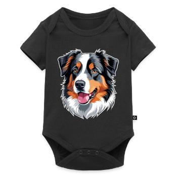 Berger australien - Body à manches courtes Premium Bébé - noir - Devant