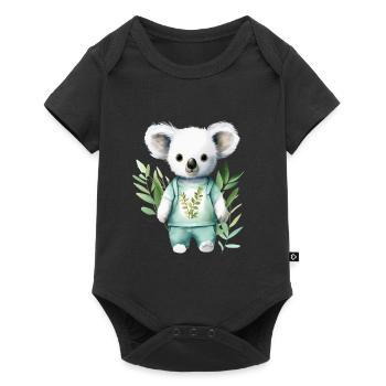 Eucalyptus Dreamer: Koala Tee - Baby Premium short-sleeve bodysuit - black - Front