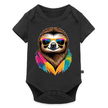 Sloth - Baby Premium short-sleeve bodysuit - black - Front