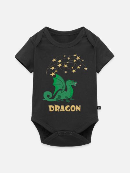 Dragon - Baby Premium Kurzarmbody - Schwarz