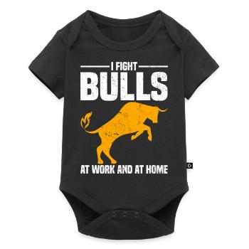 Cowboy - Baby Premium Kurzarmbody - Schwarz - Vorne