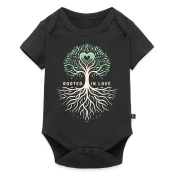 Rooted in Love: Artistic Tree Design - Baby Premium short-sleeve bodysuit - black - Front