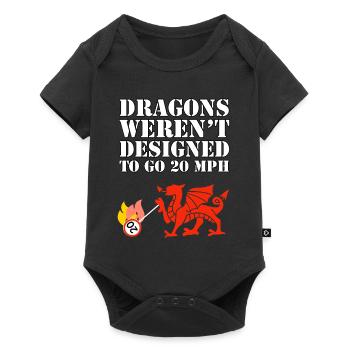 Anti Wales speed limit - no to 20! - Baby Premium short-sleeve bodysuit - black - Front