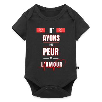 PEUR DE L'AMOUR - Body à manches courtes Premium Bébé - noir - Devant