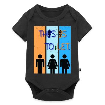 This is TOiLET - Baby Premium short-sleeve bodysuit - black - Front