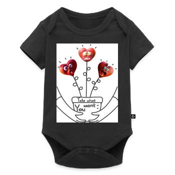 Prenez ce que vous voulez. Prends ce que tu veux. - Body à manches courtes Premium Bébé - noir - Devant