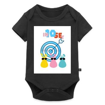 Abattu à 10. Intense et précis. - Body à manches courtes Premium Bébé - noir - Devant