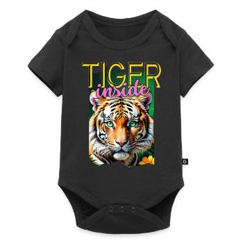 Tiger inside. - Baby Premium short-sleeve bodysuit - black - Front