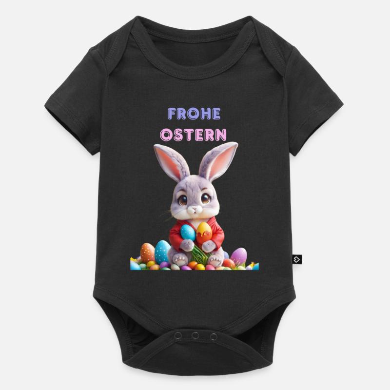 Happy Easter - Baby Premium short-sleeve bodysuit - black