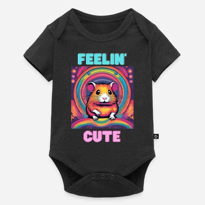 Feeling Cute - Baby Premium Kurzarmbody - Schwarz
