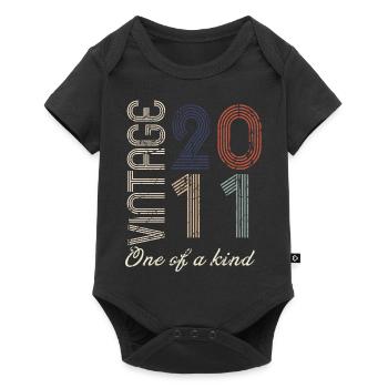 13th Anniversary 2011 - Vintage Retro Gift Idea - Baby Premium short-sleeve bodysuit - black - Front
