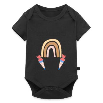 Schulkind 2 - Baby Premium Kurzarmbody - Schwarz - Vorne