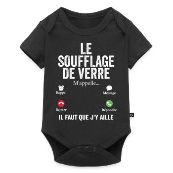 Glassblowing Calls Me Humor Blower - Baby Premium short-sleeve bodysuit - black - Front