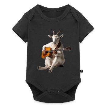 White Goat Guitar - Baby Premium short-sleeve bodysuit - black - Front