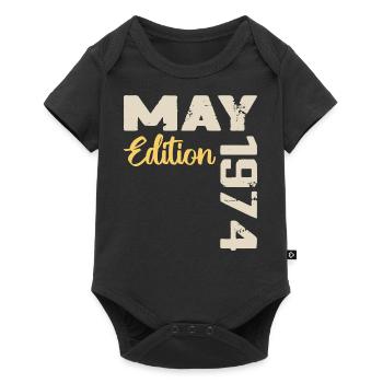 May 1974 Birthday May 1974 Gift May 1974 May - Baby Premium short-sleeve bodysuit - black - Front