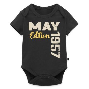 May 1957 Birthday May 1957 Gift May 1957 May - Baby Premium short-sleeve bodysuit - black - Front