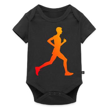 Women's Cross Country Running Jogging Running - Baby Premium short-sleeve bodysuit - black - Front